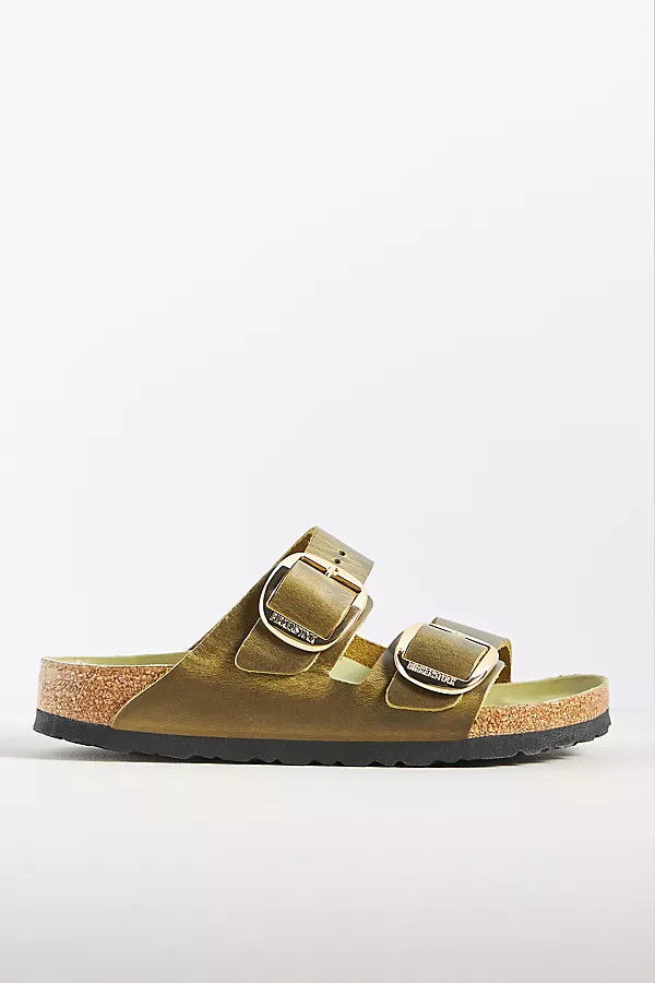 Birkenstock Arizona Big Buckle Nubuck Sandals | Anthropologie (US)
