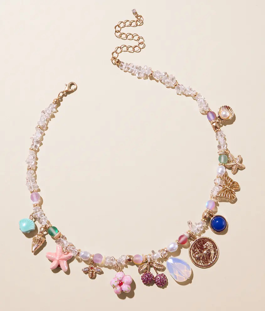 Beaded Charm Necklace | Buckle