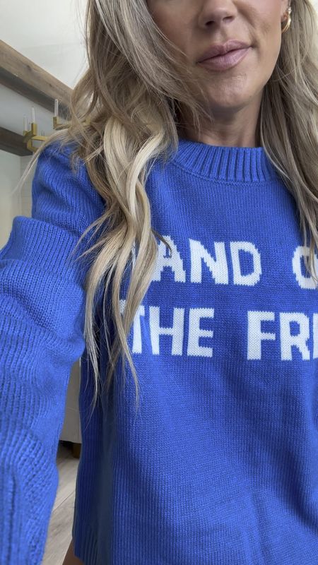 Land of the Free sweater - use code STARKS20 - Memorial Day outfit- patriotic sweater - 4th of July outfit

#LTKStyleTip #LTKOver40 #LTKSeasonal