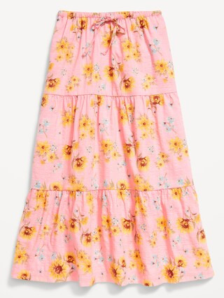 Tiered Swing Midi Skirt for Girls | Old Navy (US)