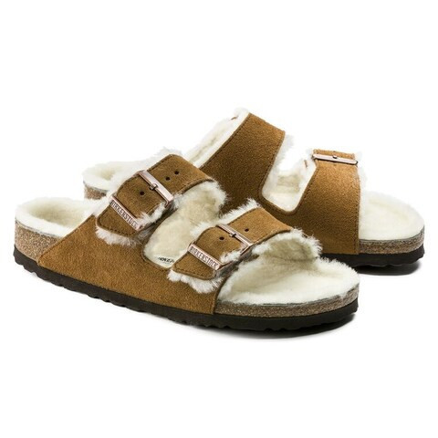 Arizona Shearling Suede Leather Mink | BIRKENSTOCK | Birkenstock USA