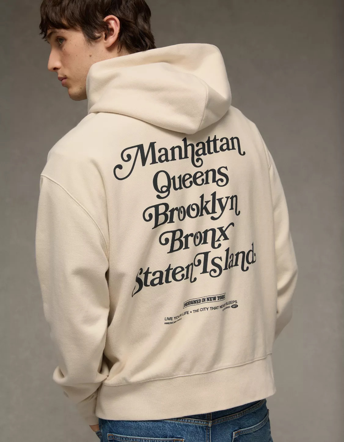 AE NYC Graphic Hoodie | American Eagle Outfitters (US & CA)