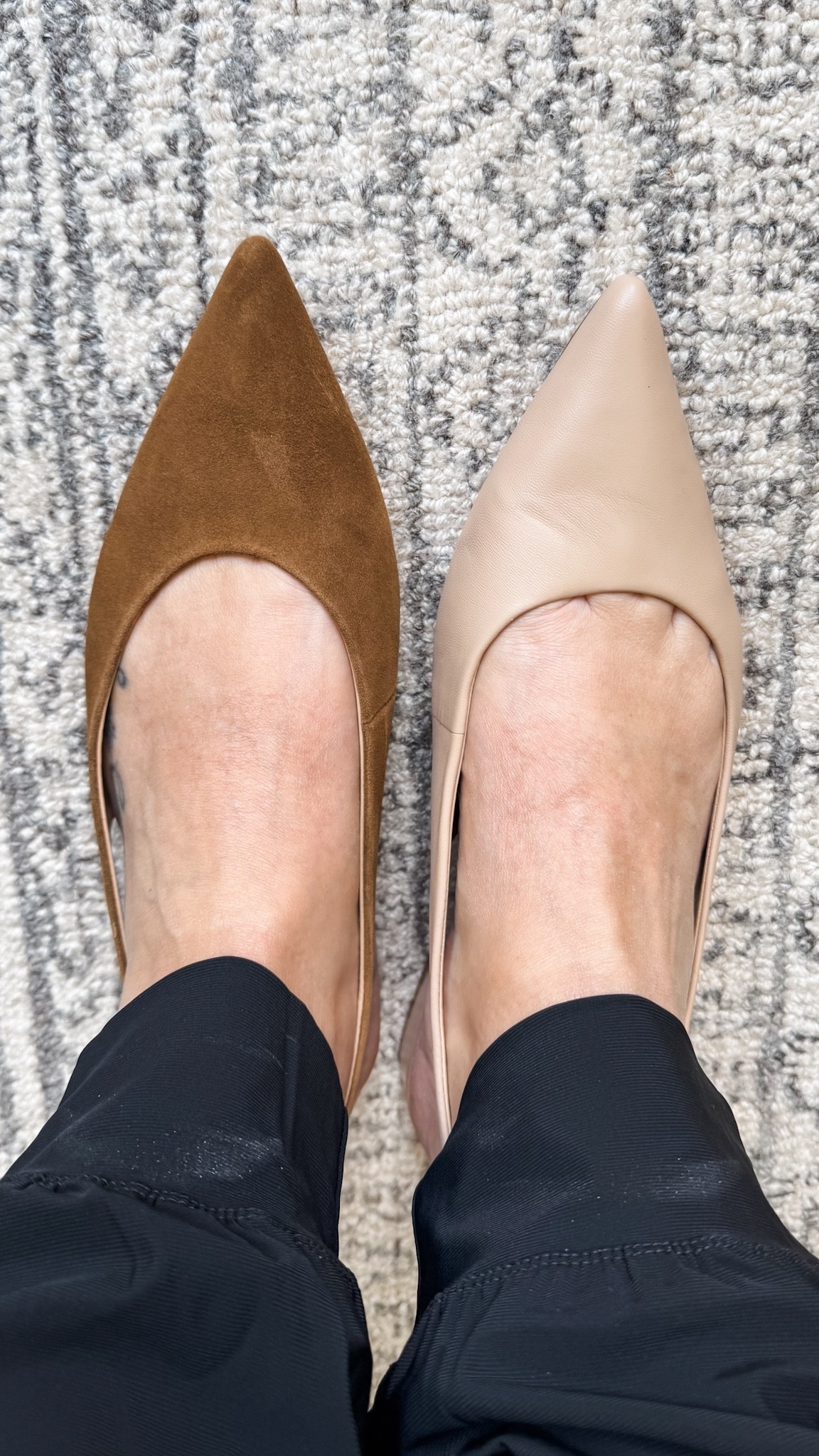 I love both of these flat slingback pumps so much, but I promised myself I’d only keep one pair. I’m leaning toward the suede Marc Fisher flats on the left because I love this color for the upcoming season, but the Vince Camuto flats on the right are super versatile too! work shoes women’s shoes dressy shoes Nordstrom Anniversary Salee find men's

#LTKSaleAlert #LTKShoeCrush #LTKFindsUnder100