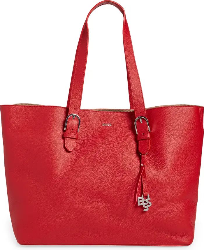 Scarlet Leather Shopper Bag | Nordstrom