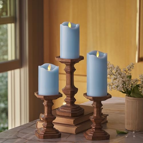 Matchless Candle Co. by Luminara Set of 3 (3" x 4.5",5.5",6.5") Flameless LED Flickering Battery ... | Amazon (US)