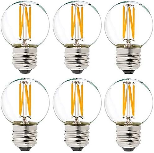 LiteHistory Dimmable g16.5 led Bulb 40W g16 1/2 led Edison Bulb 2700K 4W e26 led Globe Bulb for Ceil | Amazon (CA)