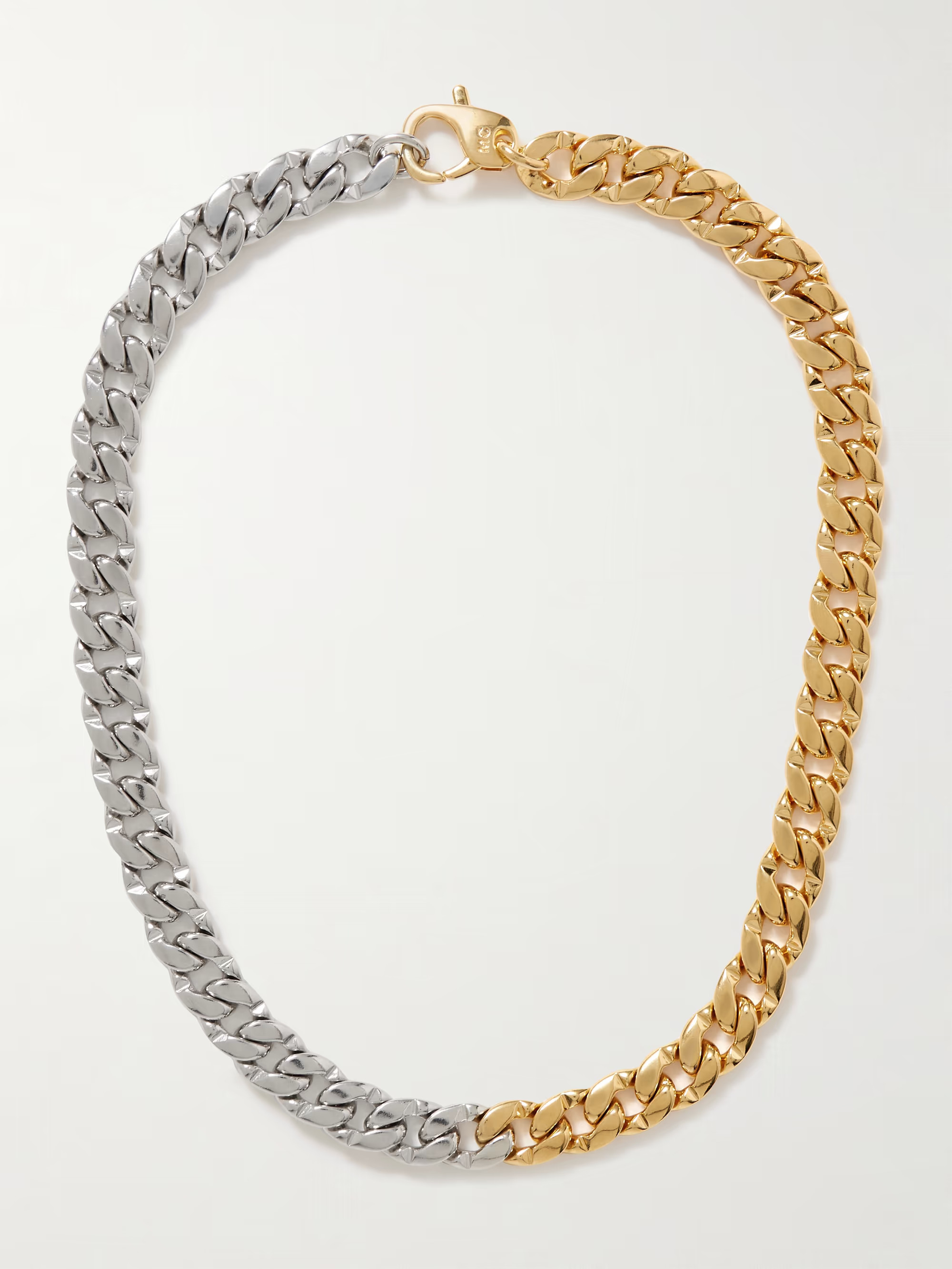Libre gold-plated and rhodium-plated necklace | NET-A-PORTER (UK & EU)