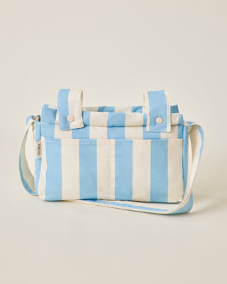 Stroller Party™ Caddy Bag | Blue Wide Stripe | Kindred Bravely