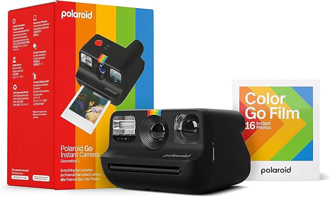 Polaroid Go Generation 2 - Mini Instant Camera + Film Bundle (16 Photos Included) - Black (6280) | Amazon (US)