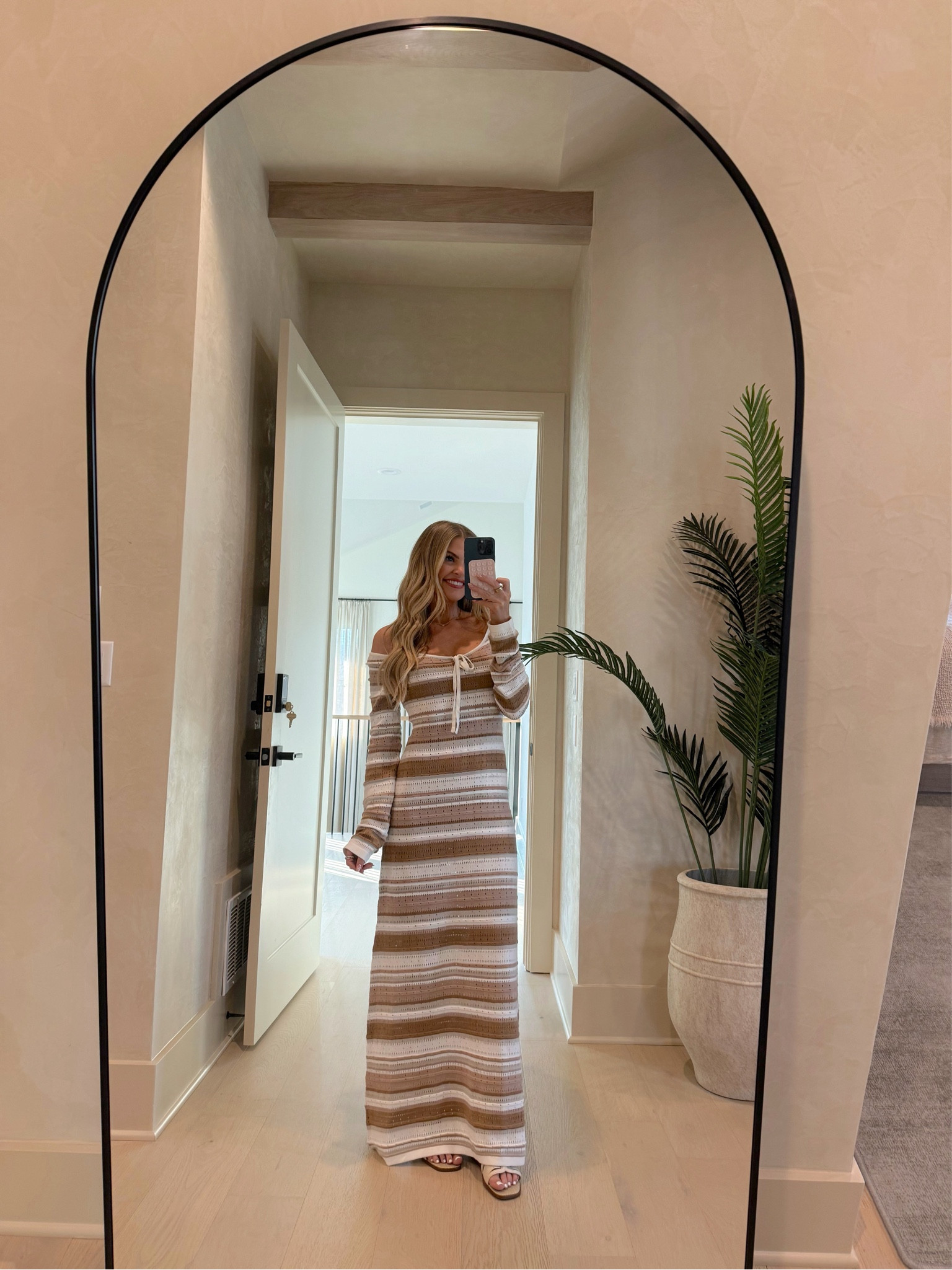 tonight’s outfit for dinner! this sweater dress is a perfect transitional piece to wear as we are moving into cooler weather. the brown tones are perfect for fall (wearing size XS) 

electric picks code: JESS20

sweater dress, vacation outfit, sabo skirt, stripped dress, maxi dress 

#LTKFindsUnder100 #LTKSeasonal #LTKStyleTip