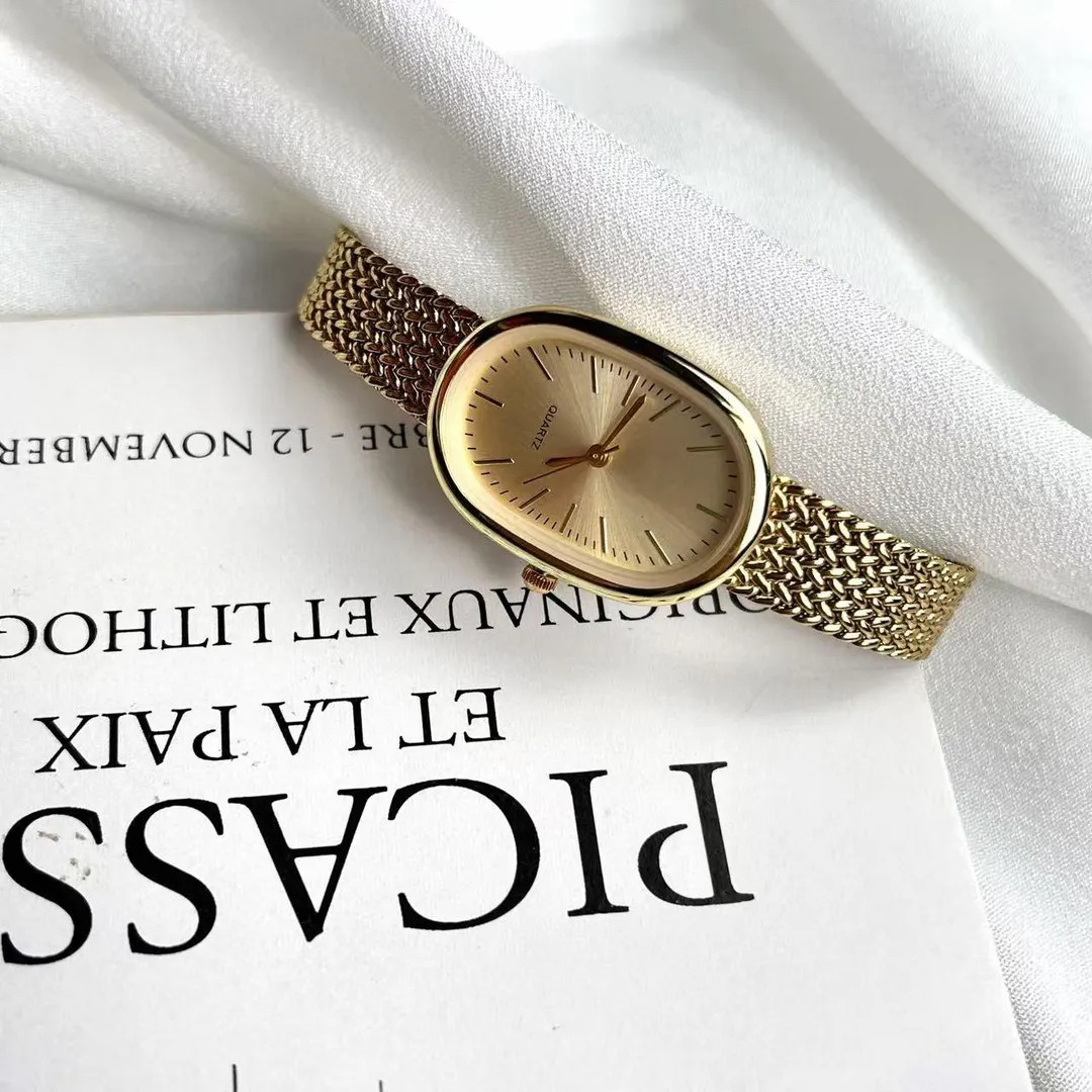 Vintage Women's Watch Women's Gold Watch Exquisite Watch Elliptical Dial Quartz Women's Watch Gol... | Etsy (US)