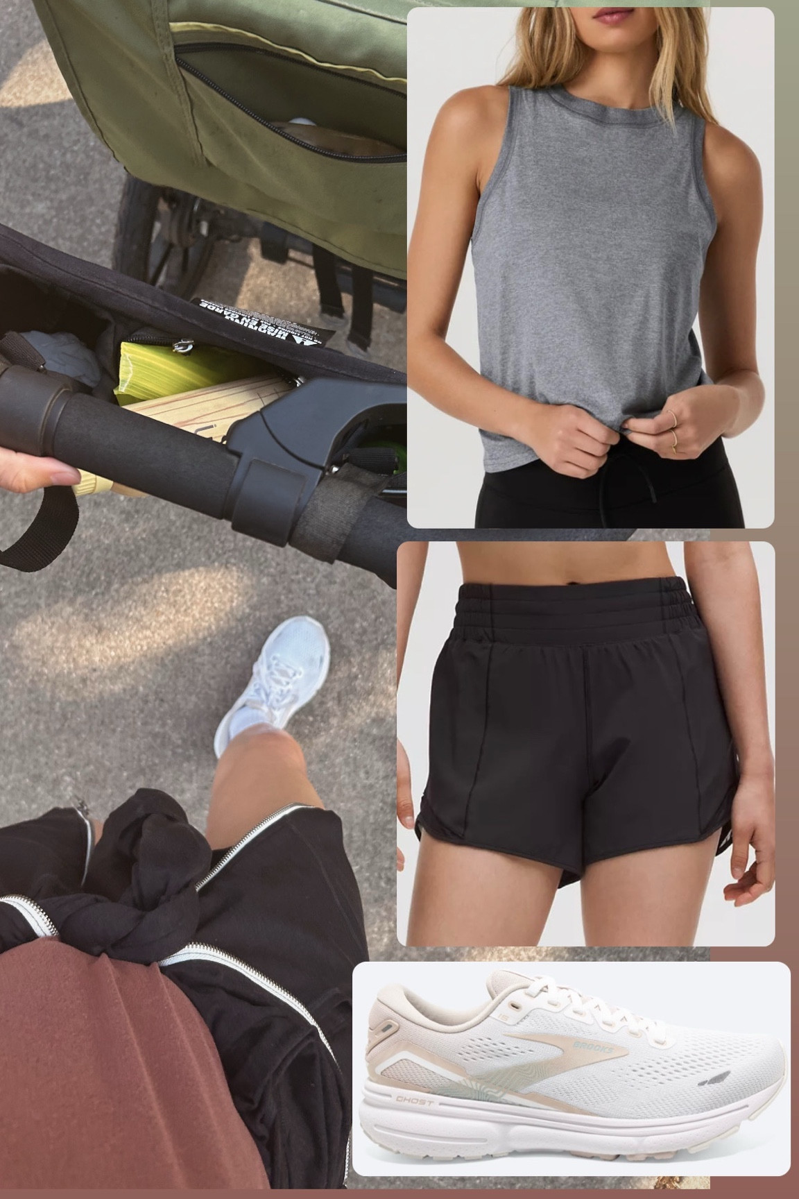 All my jogging essentials, including my favorite face SPF! ☀️ These $25 sunglasses are the best for sweaty runs and the pool (no slip). I wear a small in the tank, size 6 in bra, 4 in shorts. 🏃‍♀️ Go mama go! 💫

#LTKActive #LTKfamily #LTKbaby