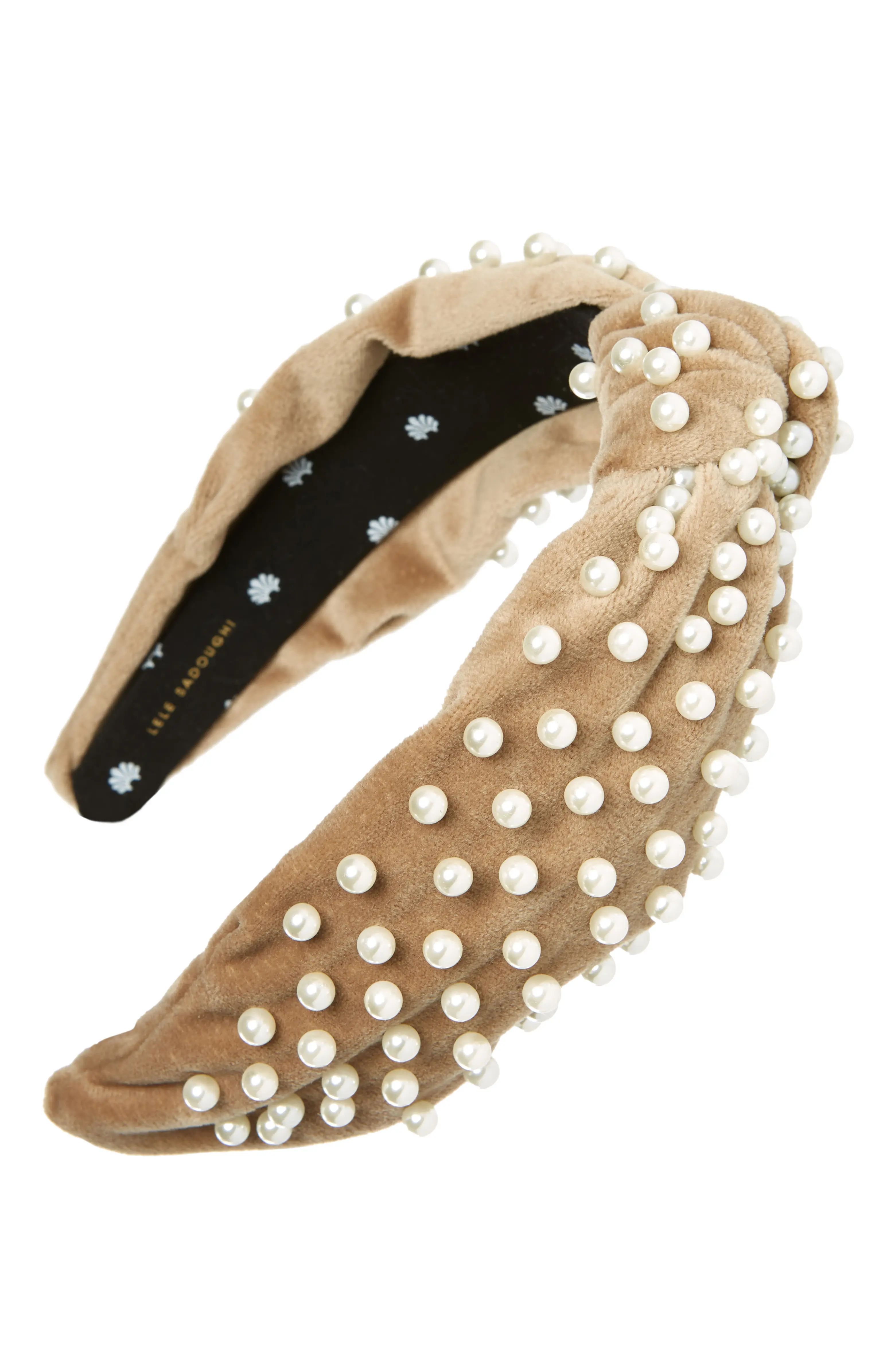 Pearly Velvet Headband | Nordstrom