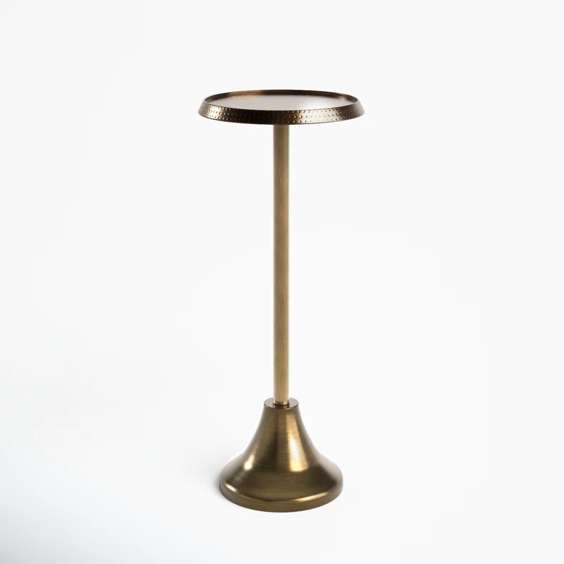 Deanna Iron Top Pedestal End Table | Wayfair North America