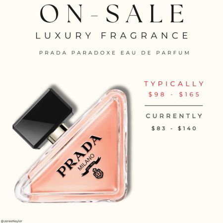 ON SALE at Nordstrom this week…

The Prada Paradoxe Eau De Parfum!!! 

The notes: neroli, amber, & musk

The perfect gift for Mother’s Day (never too early to start scouting gifts)! 

#LTKfindsunder100 #LTKGiftGuide #LTKsalealert