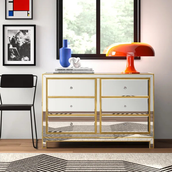 Cain 6 Drawer 48'' W Double Dresser | Wayfair North America