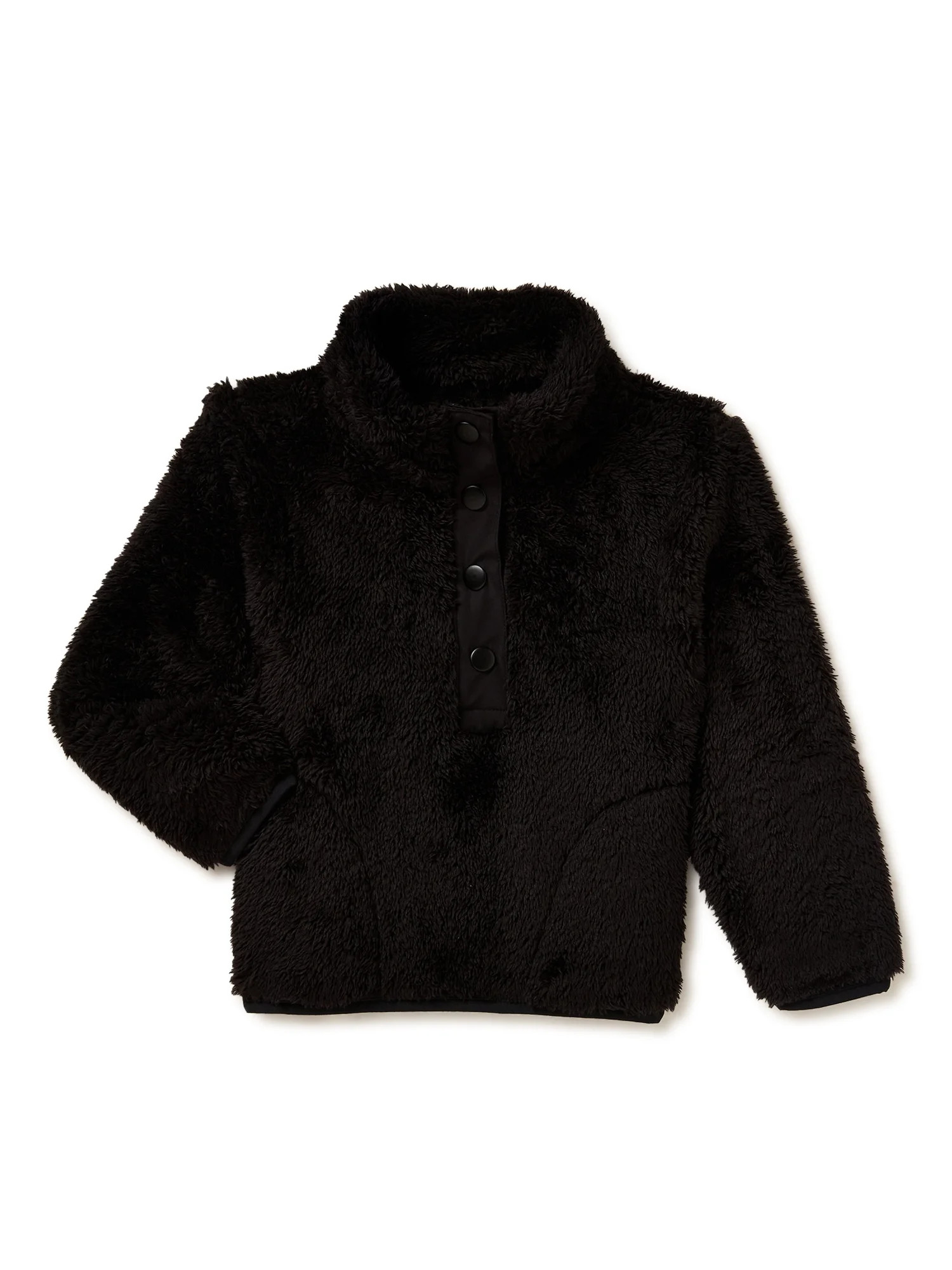 Wonder Nation Baby and Toddler Sherpa Pullover Jacket, Sizes 12M-5T - Walmart.com | Walmart (US)