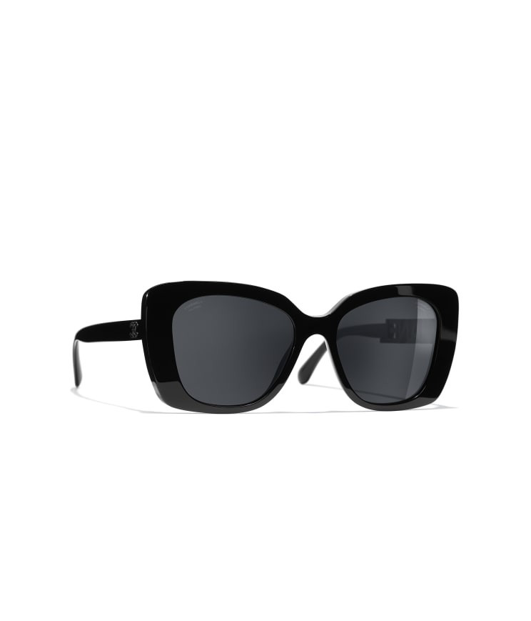 Square Sunglasses Black Sunglasses | CHANEL | Chanel, Inc. (US)