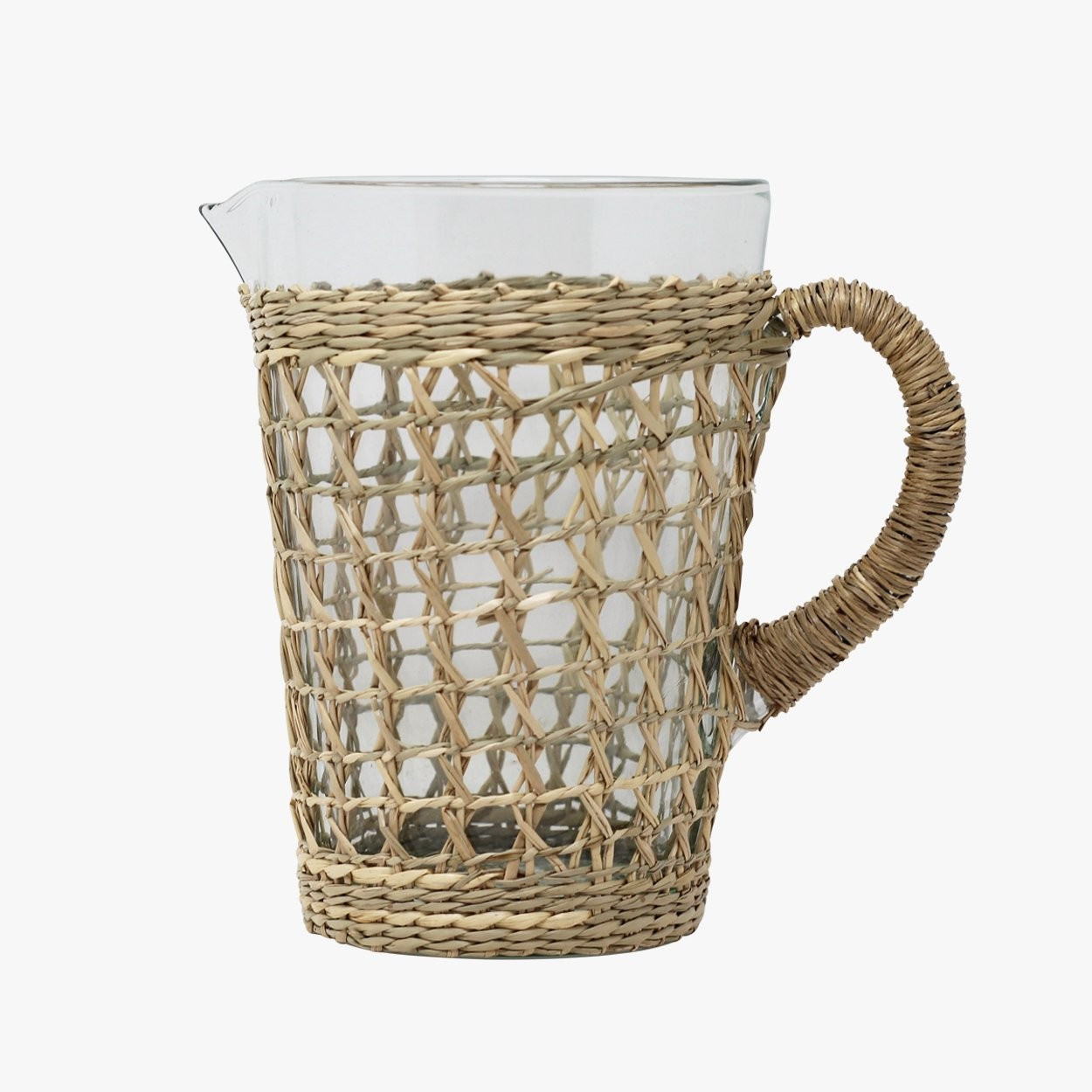 Indochine Caged Seagrass Pitcher | Dear Keaton