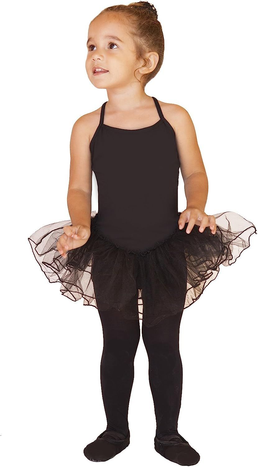 LA Leotard Girls Skirted Dance Leotard | Spaghetti Straps and Tutu Skirt | for Dance, Tumbling, B... | Amazon (US)