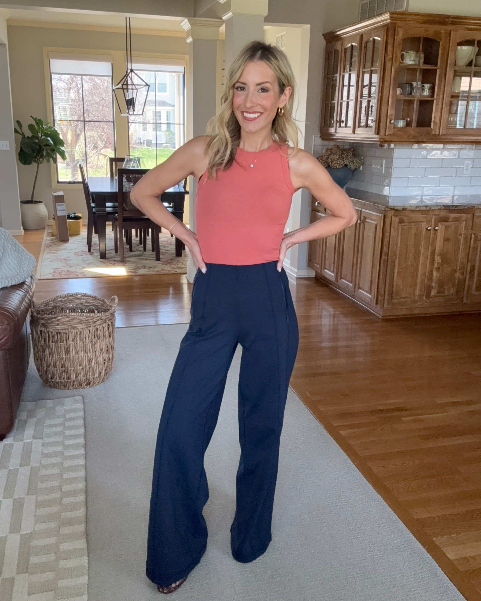 My favorite pants and tank combo!  Love the cut on this tank!  

#LTKgrwm #LTKActive #LTKOver40