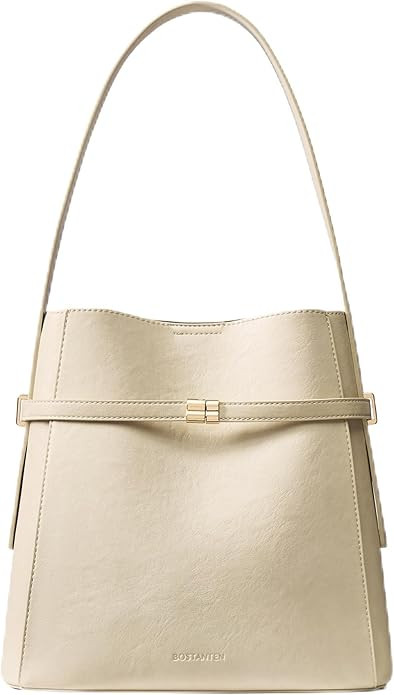BOSTANTEN Bucket Bag Soft Vegan Leather Purses for Women Trendy Shoulder Handbags with Separate P... | Amazon (US)