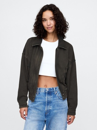 Heavyweight French Terry Bomber Jacket | Gap (US)