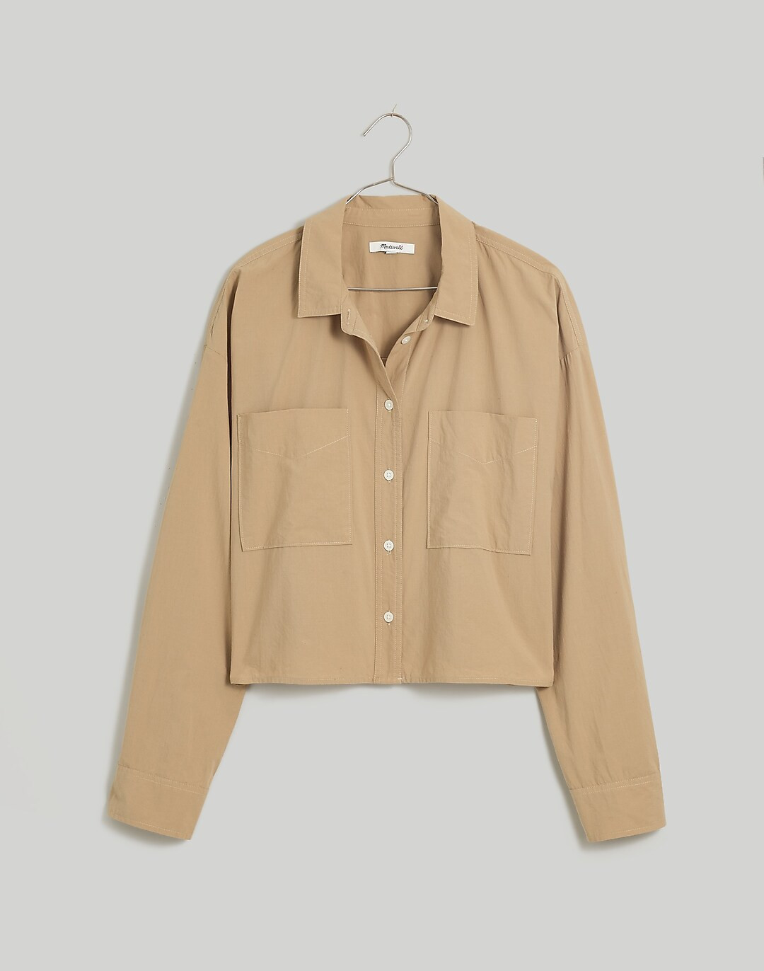 The Signature Poplin Crop Shirt | Madewell
