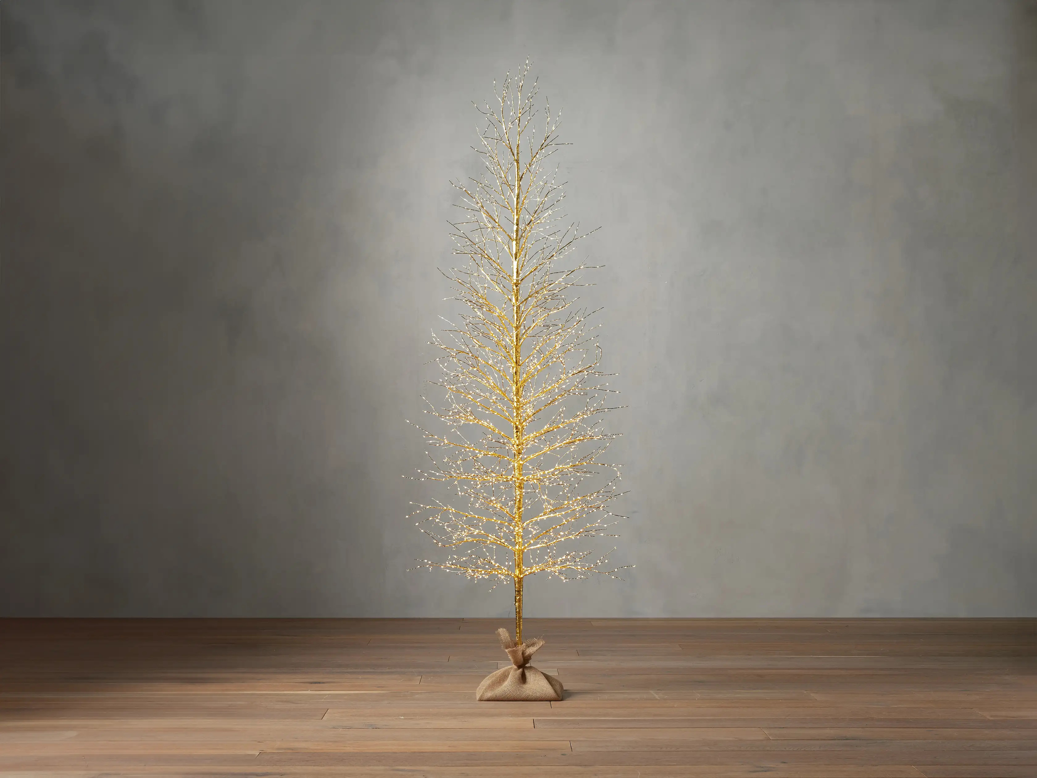 Gold Microlight Faux Tree | Arhaus