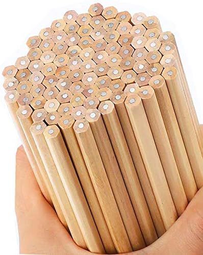 Hexagonal HB pencils, 40 natural wood grain pencils, children's stationery | Amazon (CA)