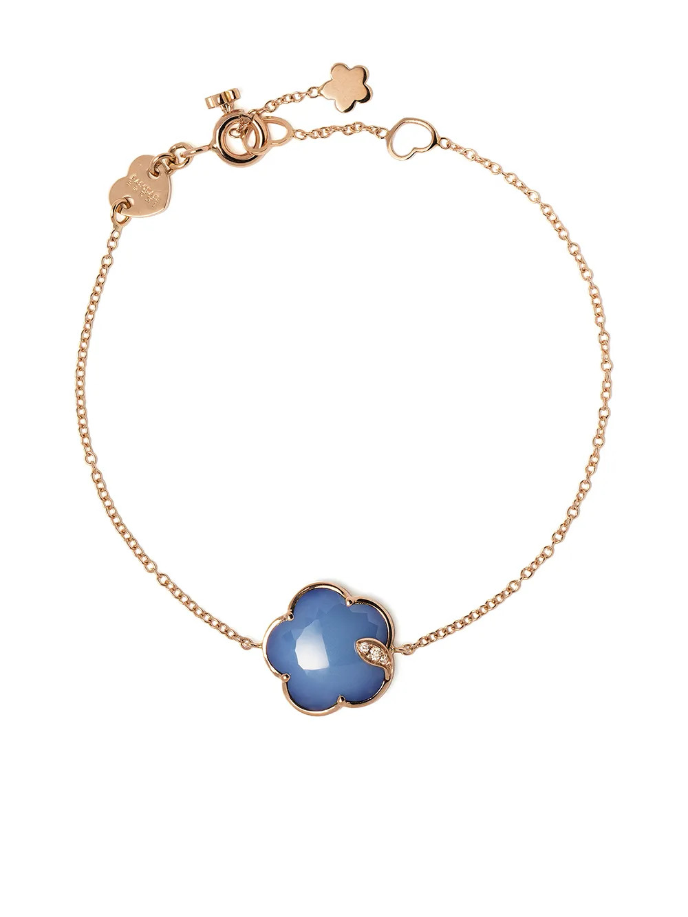 Pasquale Bruni Bracciale Petit Joli In Oro Rosa 18kt Con Diamanti | Blu | FARFETCH IT | Farfetch Global