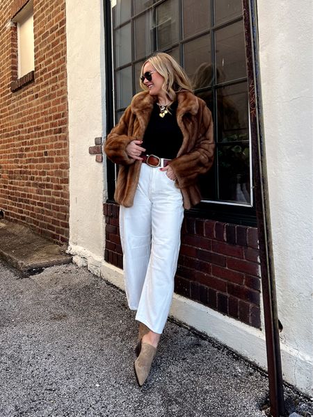 
barrel jeans outfit, affordable fashion finds, jeans under $50, Amazon shopping, vintage fur, casual outfit idea, brunch outfit, sunday style, mob wife aesthetic

#LTKSpringSale #LTKSeasonal #LTKMostLoved
