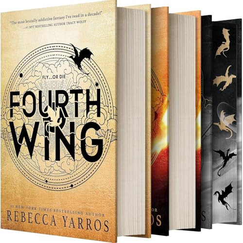The Empyrean Series, 3 Books Collection Set, Fourth Wing, Iron Flame, Onyx Storm, by Rebecca Yarros | Amazon (US)