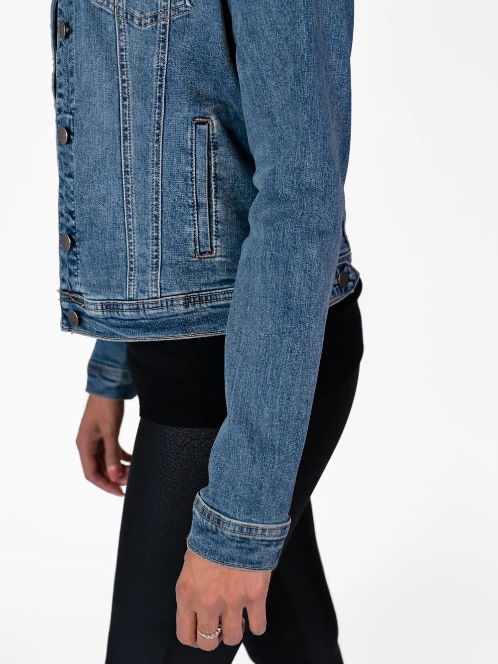 Hollis Tall Jean Jacket - Medium Dark Wash | Amalli Talli