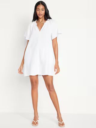 Crinkle Gauze Swing Dress | Old Navy (US)