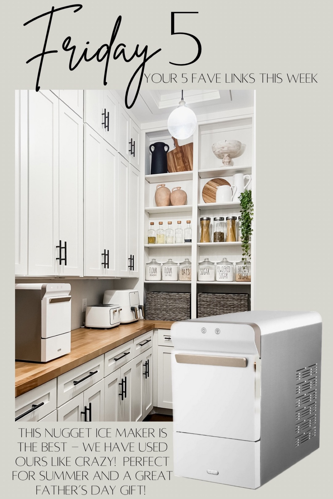 Best sellers this week in home decor and accessories! Favorite top performing links this nugget icemaker is awesome! Great deal on Amazon and a great gift for Father’s Day. Countertop appliances, beautiful by Drew Barrymore in Walmart, double air fryer, double toaster, storage bins and baskets for your pantry from container store Pantry and kitchen, accessories and organization

#LTKhome #LTKFind #LTKstyletip