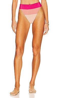 BEACH RIOT Alexis Bottom in Rouge Color Block from Revolve.com | Revolve Clothing (Global)