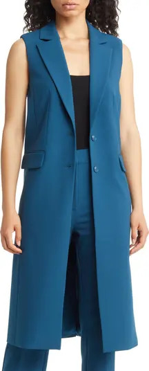 Two-Button Longline Vest | Nordstrom