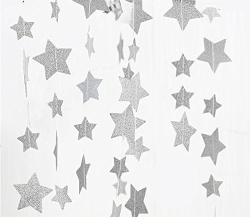 Fecedy Sparkling Star Garland Bunting for Birthday Wedding Engagement Bridal Shower Baby Shower B... | Amazon (US)