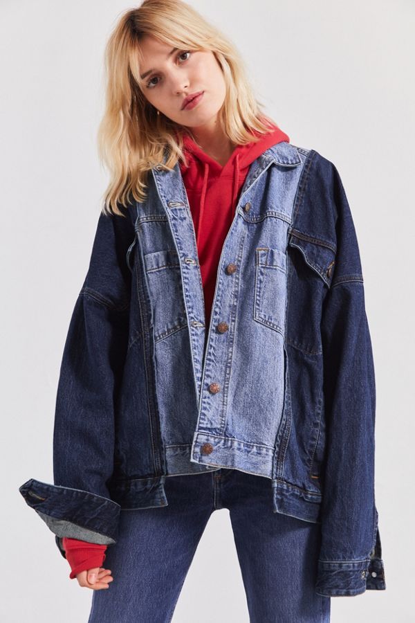 BDG Half-And-Half Denim Trucker Jacket | Urban Outfitters US