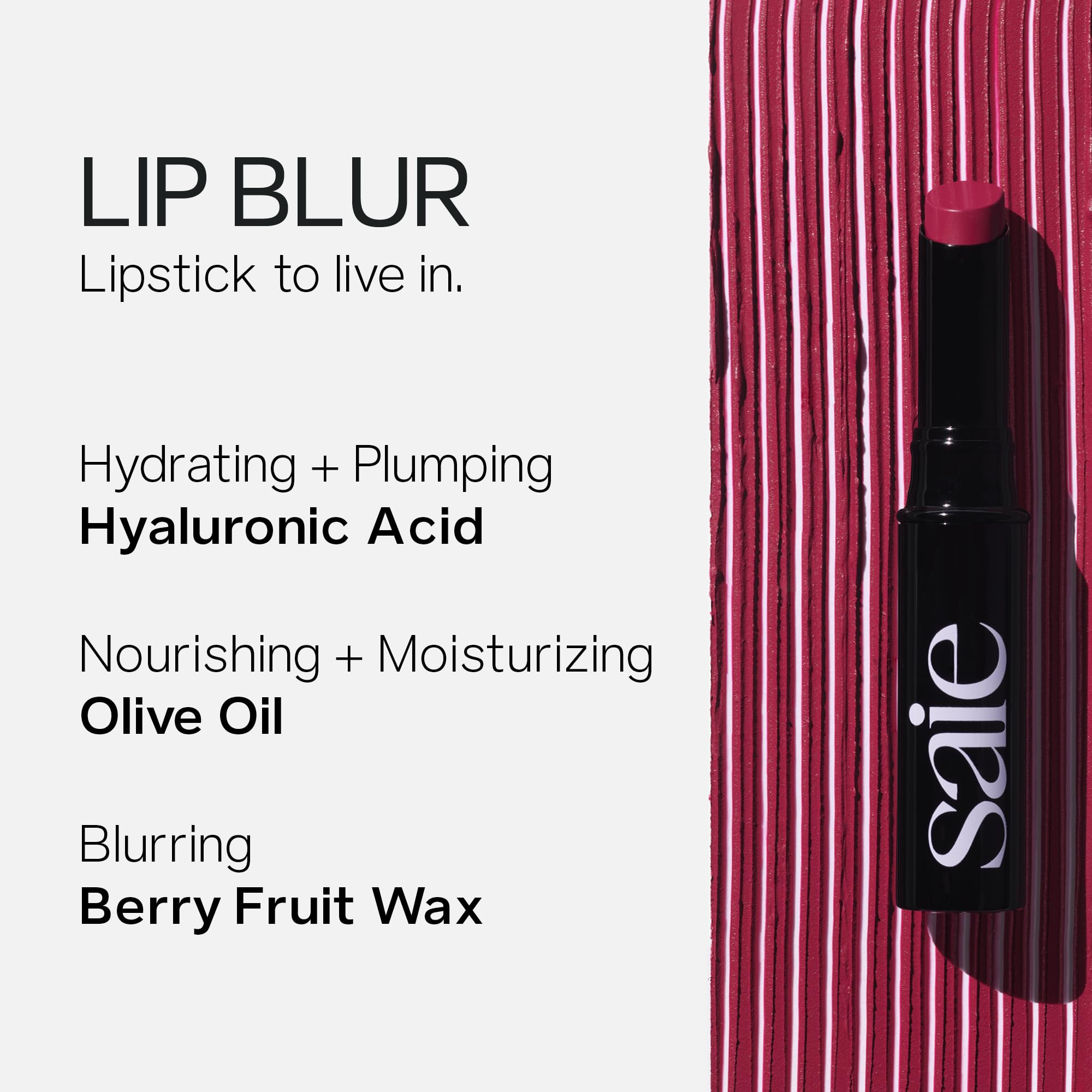 Saie Lip Blur Soft Matte Lipstick - Long Lasting Lipstick with Hydrating, Buildable Coverage - En... | Amazon (US)