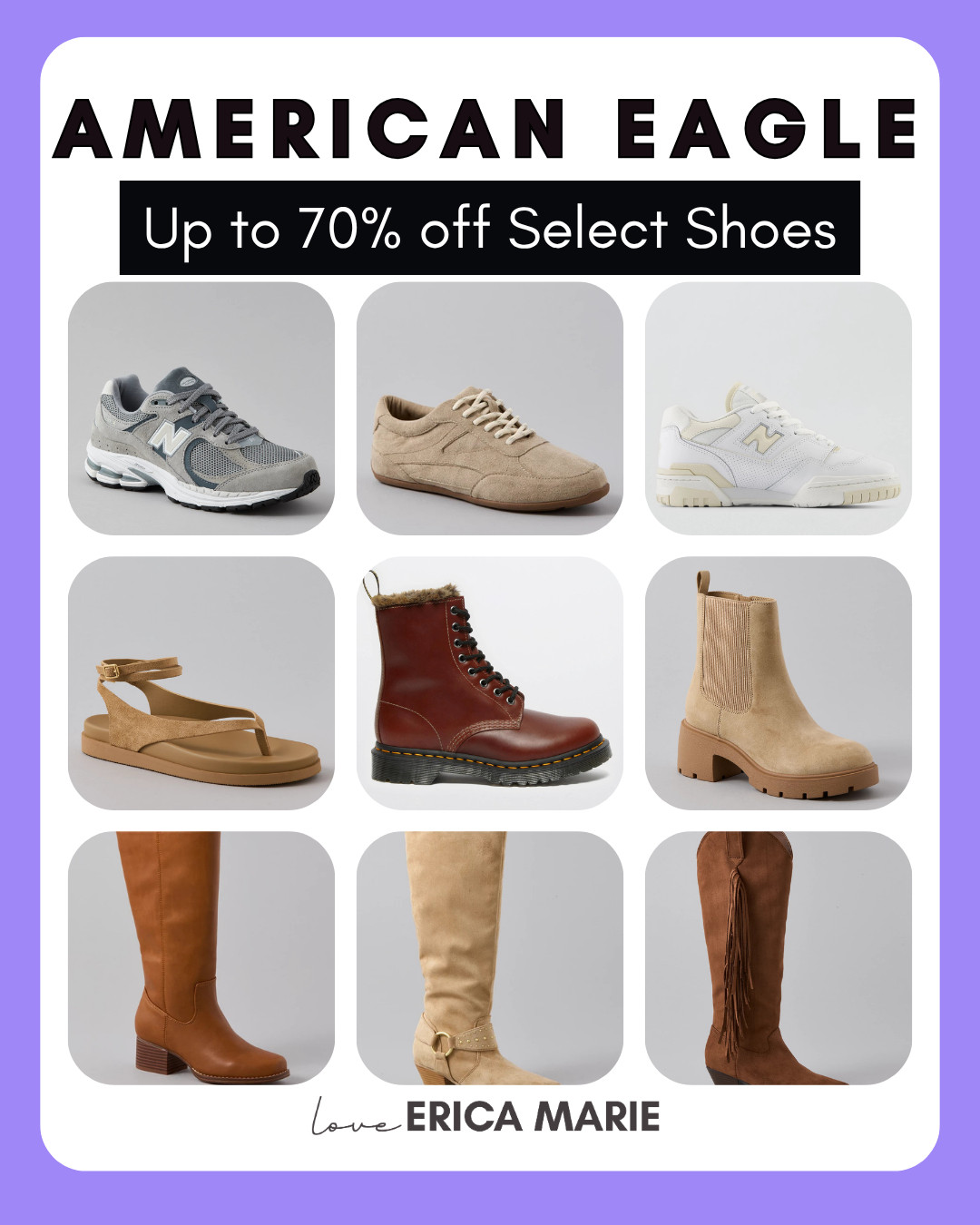 Select shoes are marked down by up to 70% off today. Love that there are options like sandals, sneakers, and boots for every season.

#ShoeSale #SneakerStyle #BootSeason #Sandals #AffordableFashion 

 #LTKSaleAlert