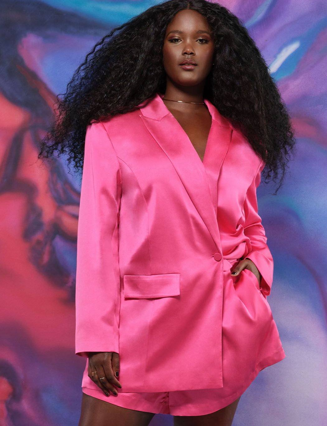 Satin Blazer | Eloquii