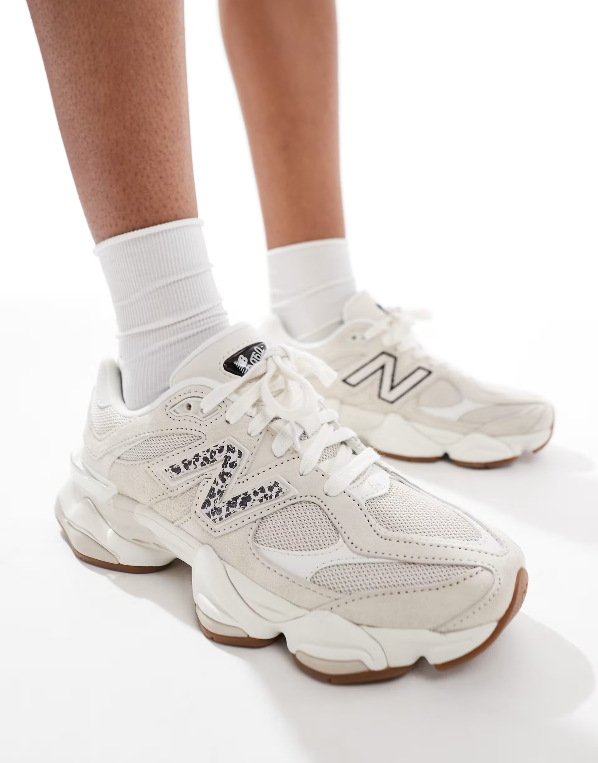 New Balance 9060 trainers in beige with leopard print detail - exclusive to ASOS | ASOS | ASOS (Global)