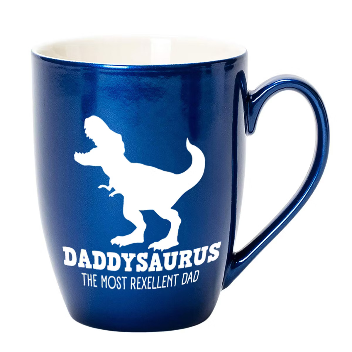 Elanze Designs Daddysaurus The Most Rexellent Dad Navy Blue 10 ounce New Bone China Coffee Cup Mu... | Target