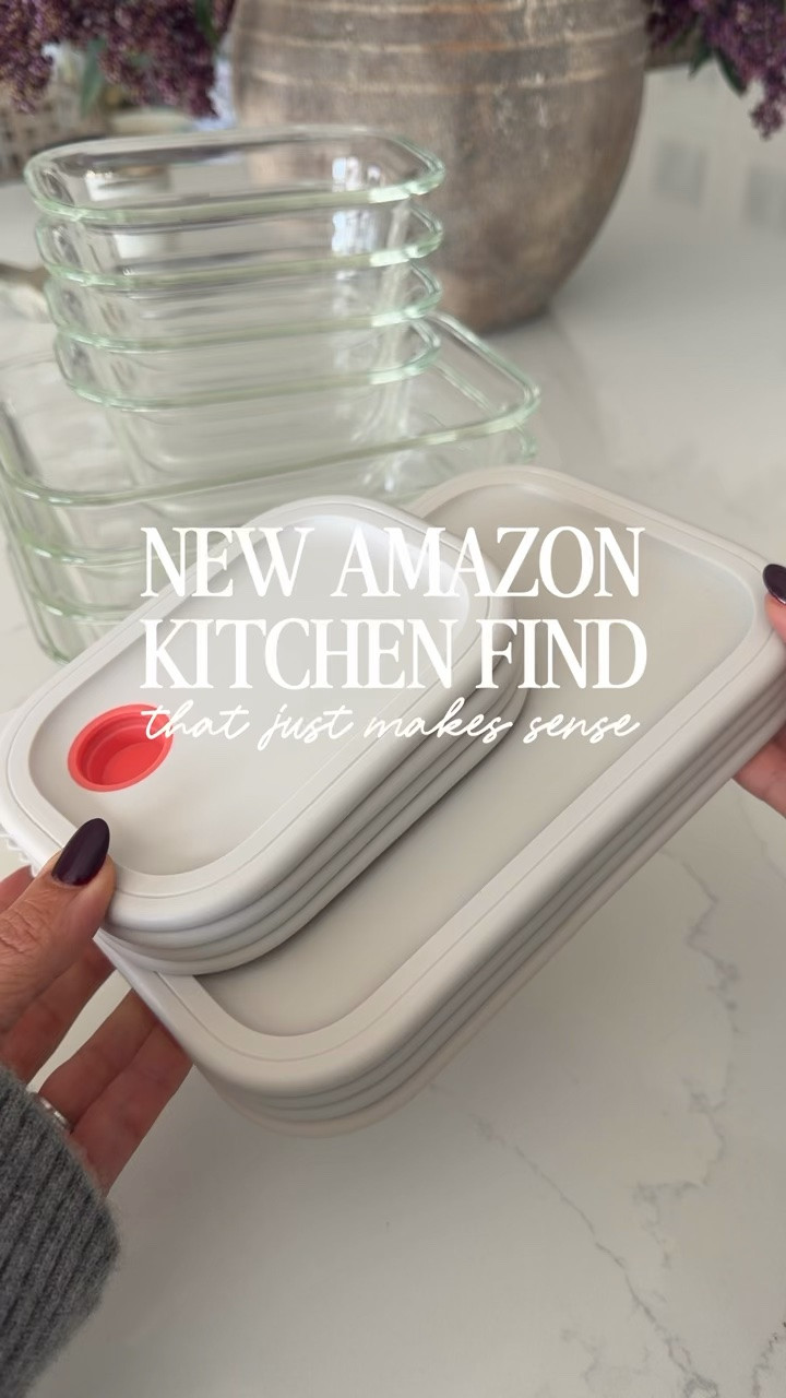 Found the perfect kitchen organizer for the tops of my food storage containers.

#LTKHome #LTKfoodie