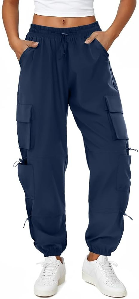 Parachute Cargo Pants Baggy Joggers | Amazon (US)