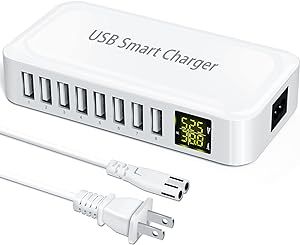 USB Charging Station, Ziwodiv 8-Port 60W/12A USB Charger Station, Multi Ports USB-A Charging Hub ... | Amazon (US)