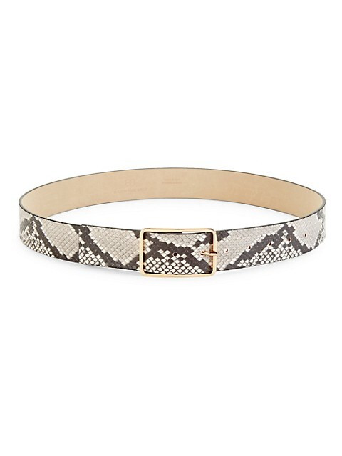 Milla Python-Embossed Leather Belt | Saks Fifth Avenue