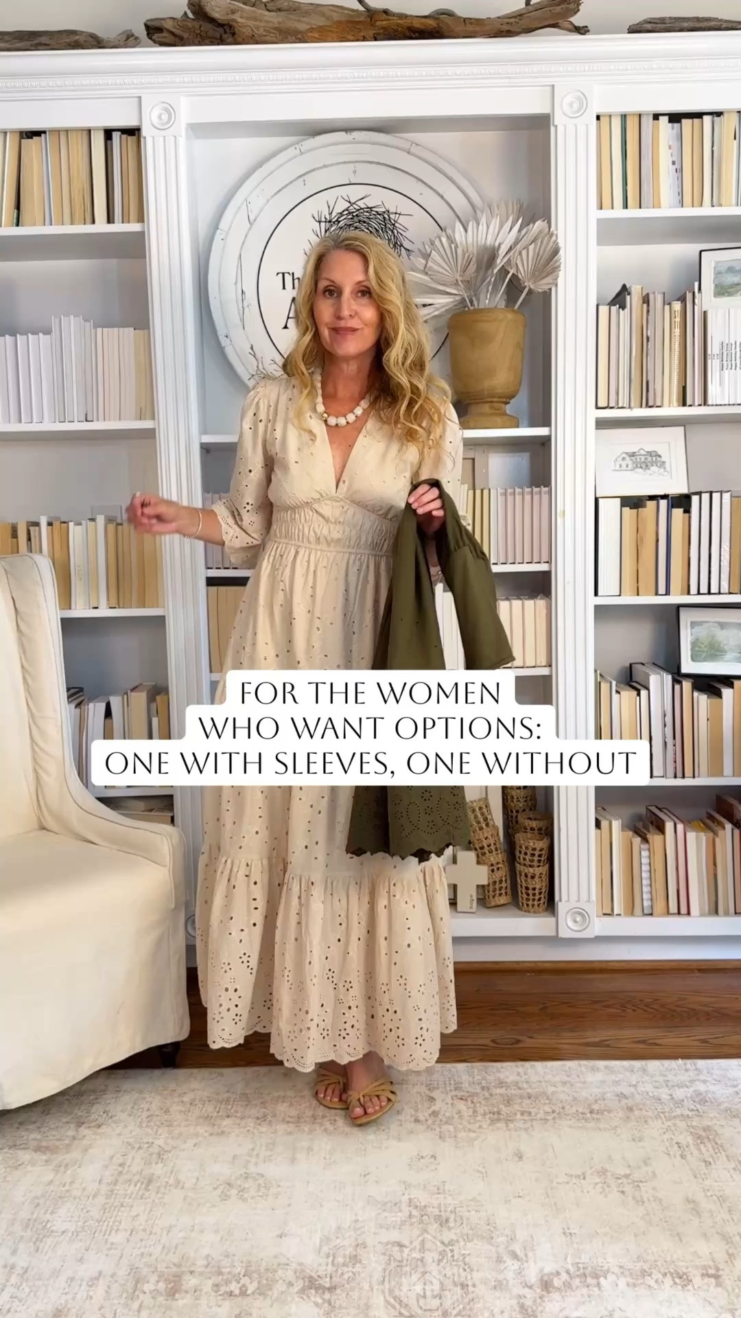 Use my code for a deal!
Beige dress:
Save 48% off with code: 48ZWHBEQ
Deal Price $29.65 (Reg: $56.99)
Green dress: 
Save 48% off with code: 487X3829
Deal Price $22.35 (Reg: $42.99)
Deal is only available 5/29-6/2! 

eyelet dress, Amazon fashion, summer dress, white eyelet dress, midi dress, feminine style, casual chic, vacation outfit, resort wear, brunch outfit, summer fashion, classic style, effortless outfit, lightweight dress, warm weather style, midlife fashion, women over 40 style, women over 50 fashion, timeless fashion, neutral style, everyday dress
#AmazonFashion #EyeletDress #SummerStyle #MidiDress #VacationOutfit #ResortWear #ClassicStyle #MidlifeFashion #Over40Style #Over50Fashion #FeminineFashion #SummerOutfit #EffortlessStyle #ChicStyle #AmazonFinds

#LTKOver40 #LTKSeasonal
